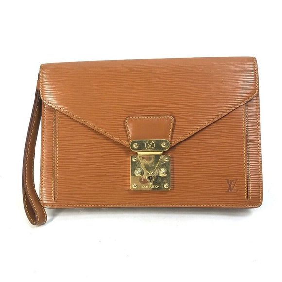AUTHENTIC LOUIS VUITTON Epi Pochette serie Dragonnes pouch bag - Picture 1 of 16